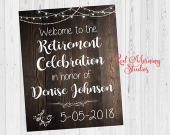 retirement poster etsy