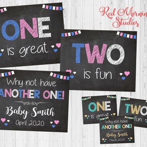 Troisieme Signe Dannonce De Bebe Fichier Numerique La Etsy