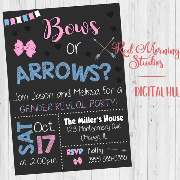 Arrows Invitation - Etsy