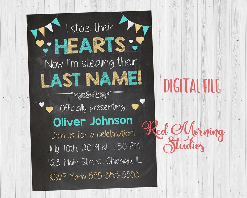 Adoption Party Invitation PRINTABLE Adoption Announcement - Etsy
