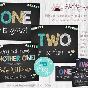 Third Baby Announcement sign. DIGITAL FILE. Sibling Pregnancy Reveal. Baby #3 posters. new baby social media 3rd child. Another One