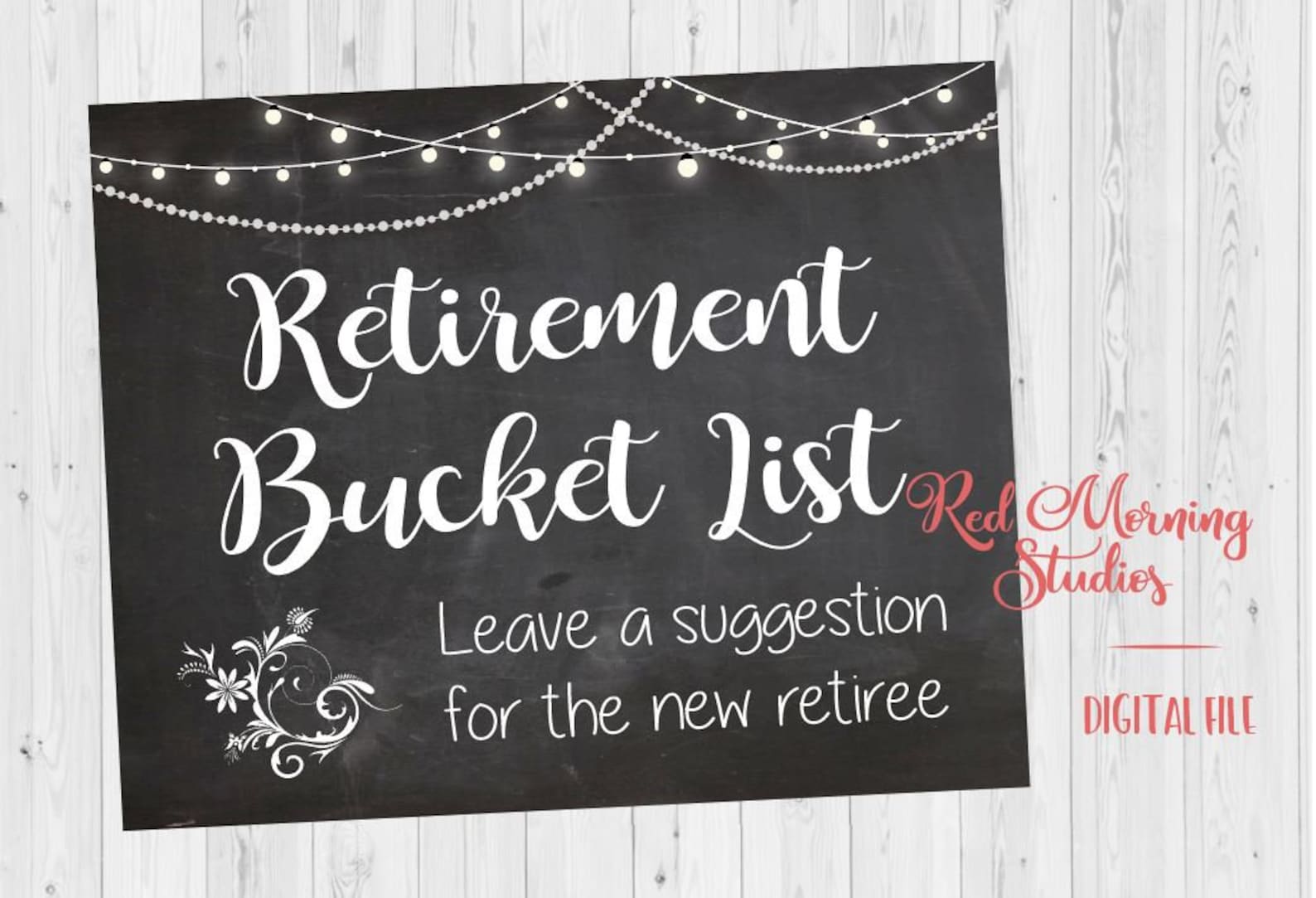 Retirement Bucket List Sign. PRINTABLE Retirement Party Sign. Etsy Canada