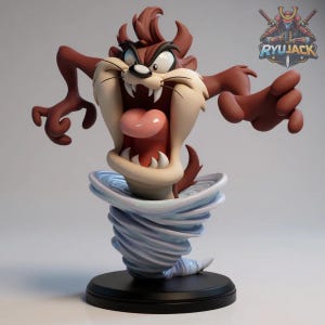 Taz Tazmanian Devil 3D Print Statue | Cartoon Display Model | Digital Download