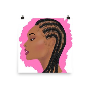 Poster TRESSES ROSE