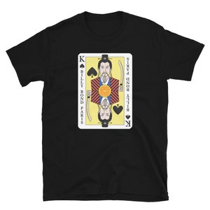 Imperador, cartas de baralho, China, Japão, Ásia, Billy Bond Paris, James Bond, cartas de baralho, vencedor, pôquer, camiseta unissex de manga curta suprema