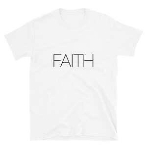 FAITH camiseta unisex de manga corta NEGRO