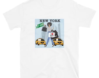 Blue New York  Shopping. Short-Sleeve Unisex T-Shirt