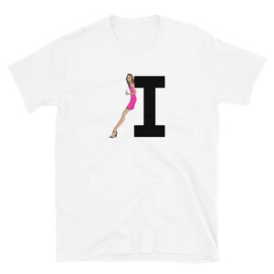 letra, H, diseño del alfabeto, Mujeres de la A a la Z, moda, boceto, ilustración, sexy, arte, diseñador, camiseta unisex de manga corta