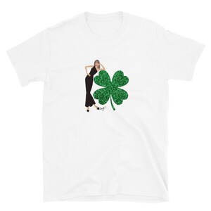 shamrock, Iers, Hoge hoed, groen, st patrick's day, Unisex T-shirt met korte mouwen