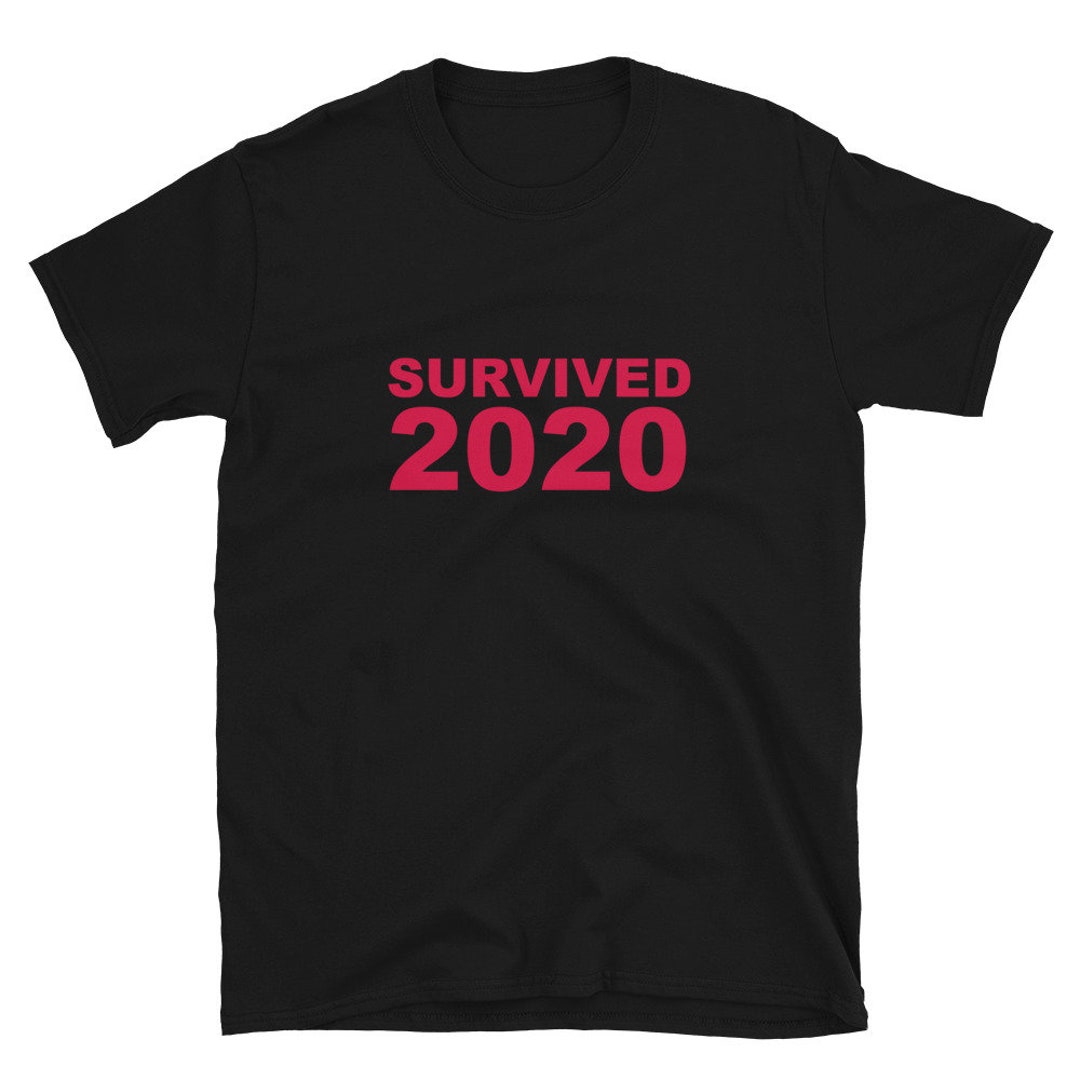 Short-sleeve Unisex T-shirt Survived 2020 Red Australia