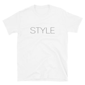 STYLE camiseta unisex de manga corta NEGRO