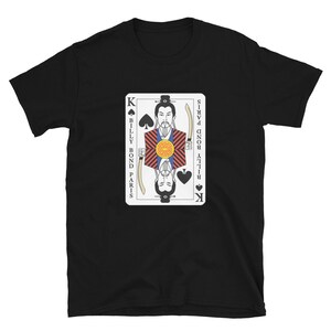 Kaiser, Spielkarte, China, Japan, Asien, Billy Bond Paris, Spieler, Spielkarte, Poker, Kunst, Mode, supreme Kurzärmeliges Unisex-T-Shirt