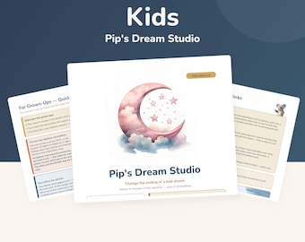 Nightmare Help for Kids 5-8: Dream Rescripting Journal & CBT Activities Printable