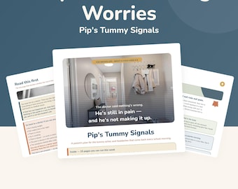 Child Stomach Ache Before School | Parent Guide Ages 5-8 | Printable CBT PDF for Anxiety