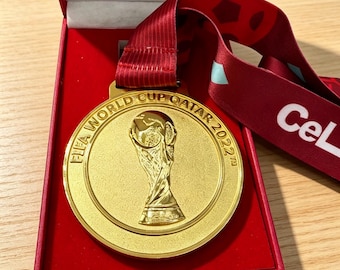Gold Soccer Champion Medal – Football Collector Memorabilia