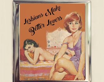 340px x 270px - Lesbian pulp vintage art printQueer Affair | Etsy