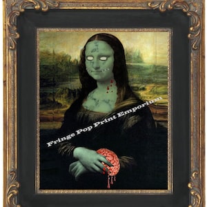 300px x 300px - Zombie Mona Lisa - Etsy