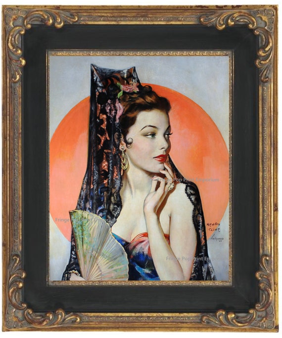 Psychedelic //Art Deco 1920/'s Flapper Poster//Reproduction
