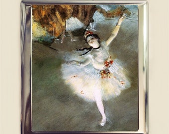 Edgar Degas Ballerina Cigarette Case Business Card ID Holder Wallet Fine Art Painting Famous Artwork