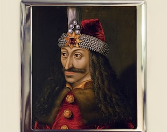 Vlad der Impaler Zigarettenetui Visitenkarte Ausweishalter Brieftasche Dracula rumänischen Führer