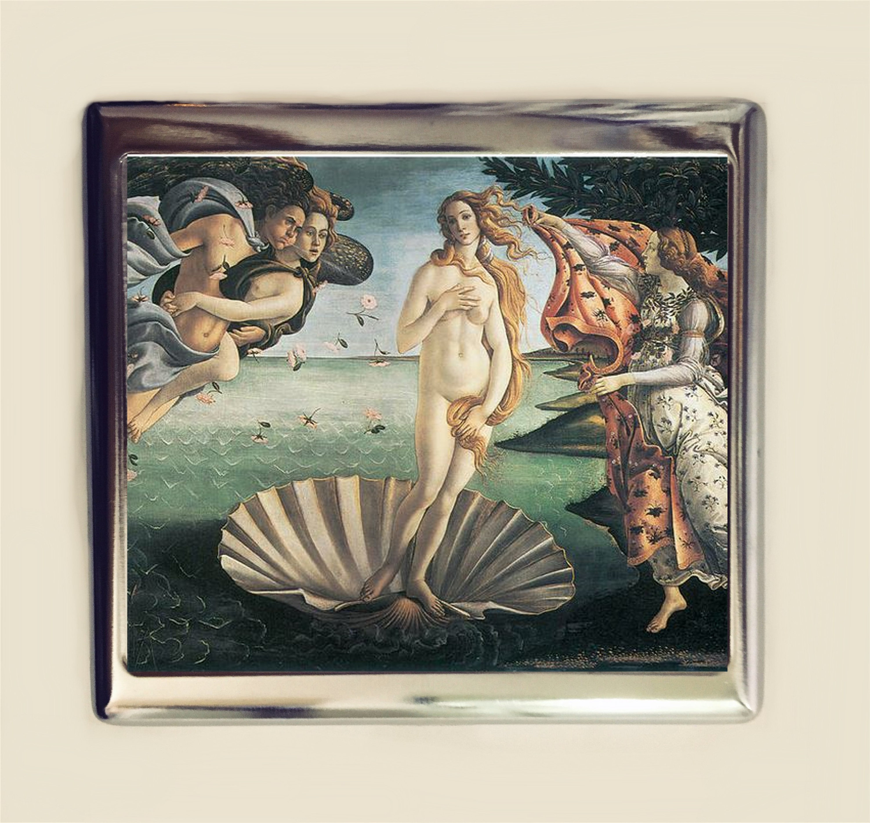 Birth of Venus Painting Botticelli Purse Hanger with Keychain Birth of Venus Painting Botticelli Purse Hanger with Keychain