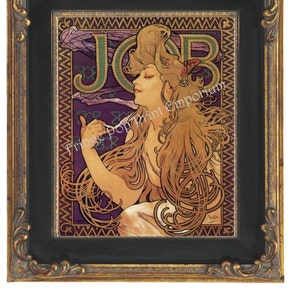 Art Nouveau Art Deco Art Print 8 x 10 - Goddess of Glamour - Brunette Beauty