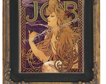 Art Nouveau Art Deco Art Print 8 x 10 - Goddess of Glamour - Brunette Beauty