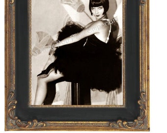 Art Deco Flapper Art Print 8 x 10 - Classic With Bob - 1920s