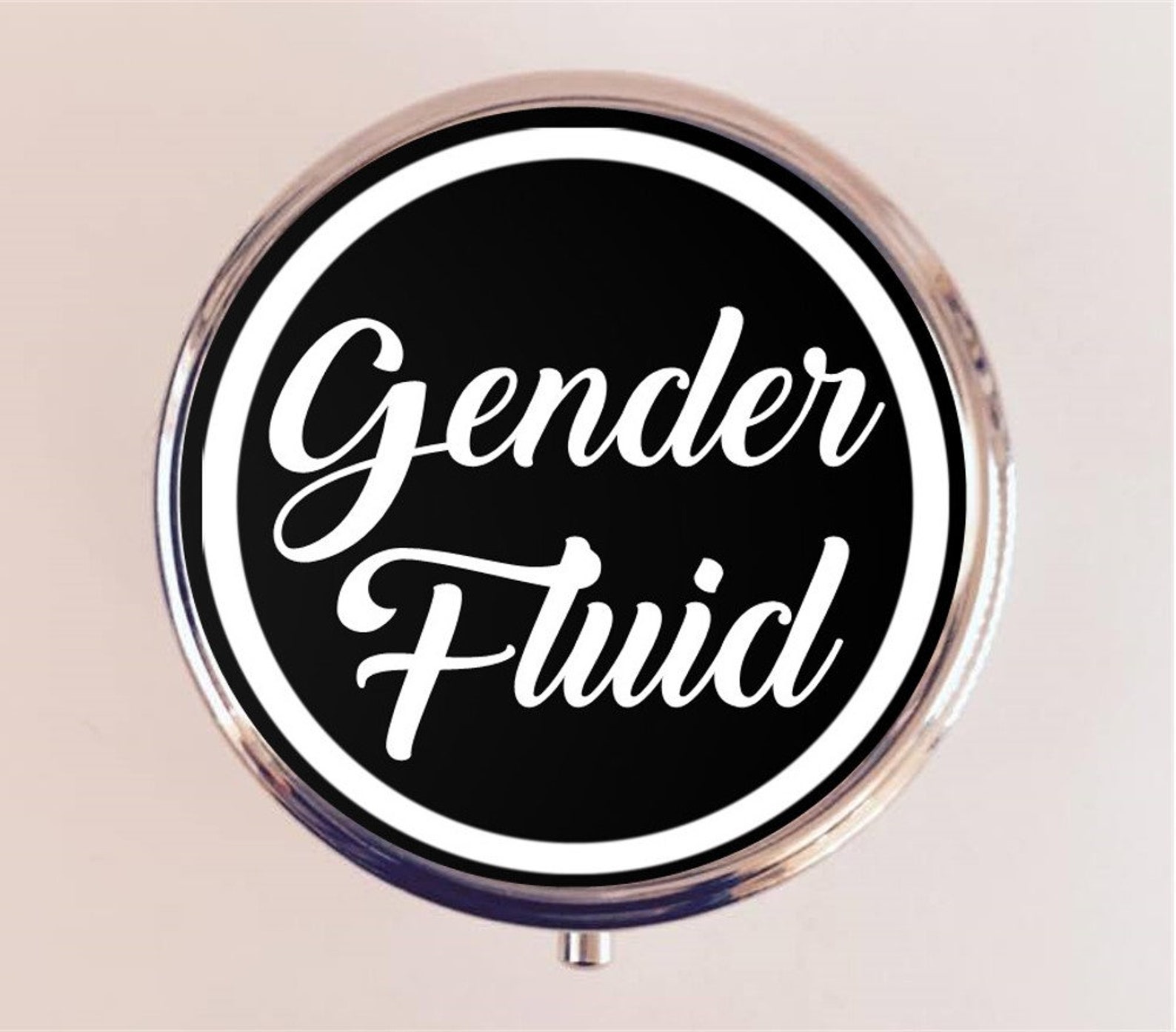 Gender Fluid Pill Box Case Pillbox Holder Trinket Stash Box Etsy