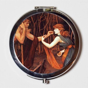 Persephone Compact Mirror - Greek Mythology Goddess Hades Myth - Make Up Pocket Mirror for Cosmetics