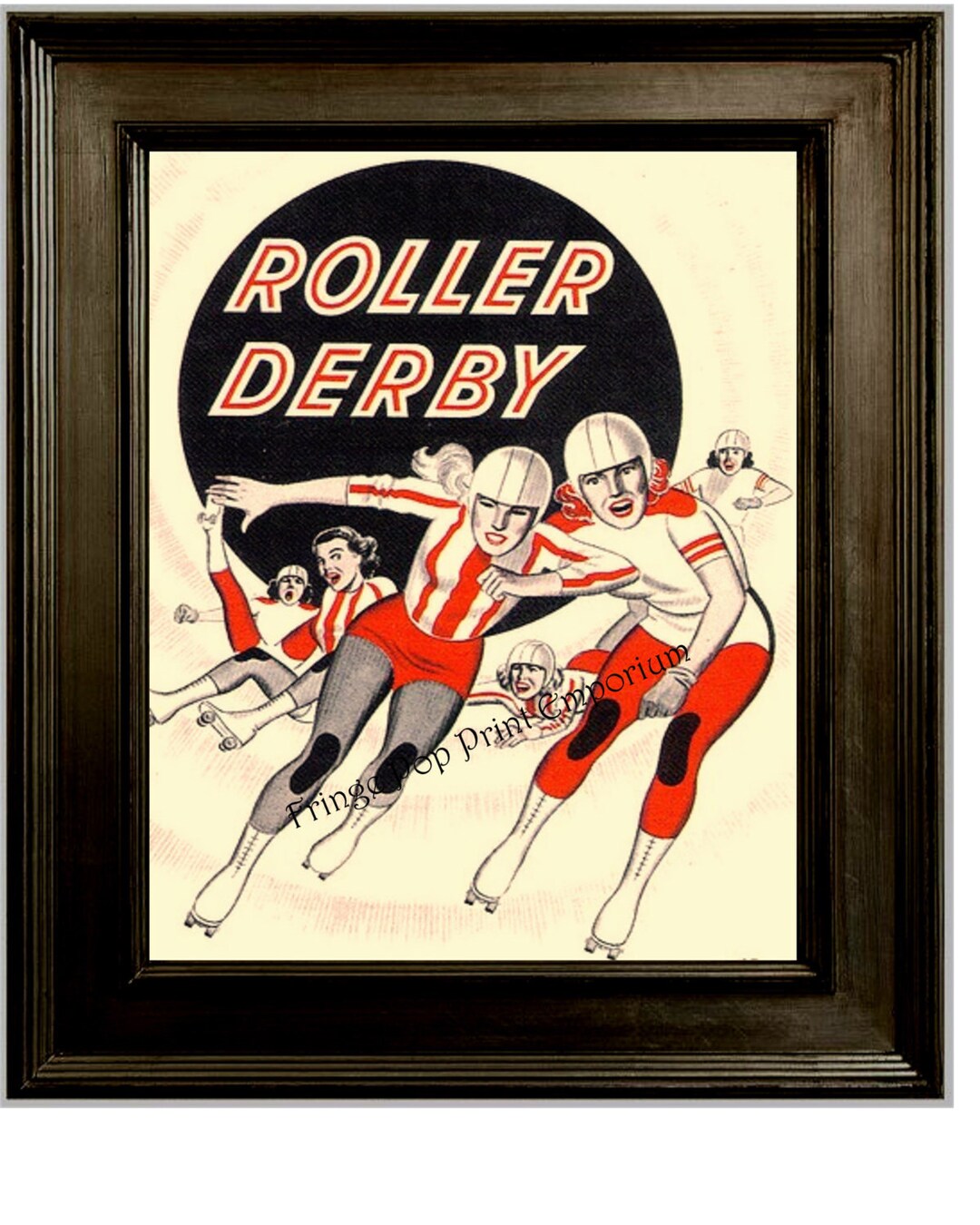 Roller Derby Print 8 X 10 - Vintage Roller Derby Ad Reprint - 1950s ...