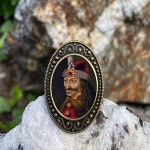 Vlad the Impaler Antiqued Bronze Adjustable Ring Dracula Vampire Brass