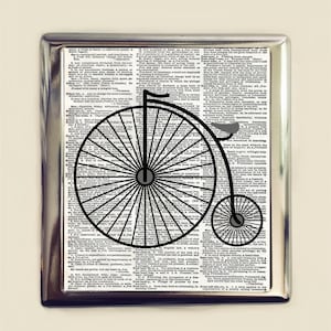 Hohes Rad Fahrrad Zigarettenetui Visitenkarte Ausweishalter Brieftasche viktorianischen Fahrrad Fahrrad Reiten Radfahrer