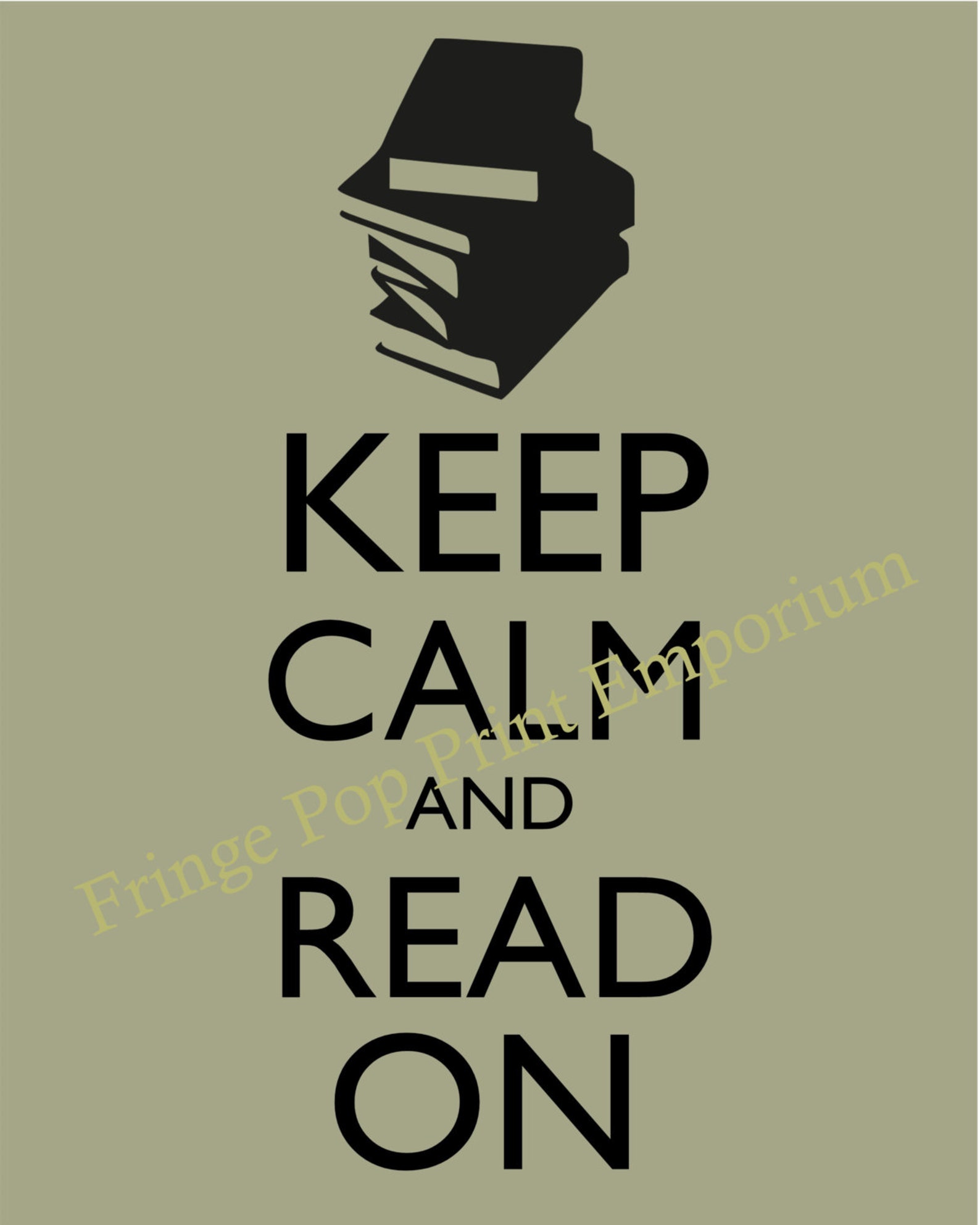 Keep Calm Read Art Print 8 X 10 Keep Calm and Read on Book | Etsy