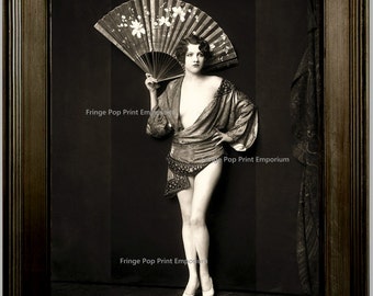Follies Flapper Art Print 8 X 10 - Art Deco - Jazz Age - Burlesque