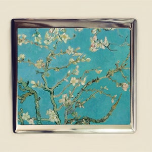 Van Gogh Almond Blossoms Cigarette Case Business Card ID Holder Wallet Fine Art Famous Painting Impressionist Vincent