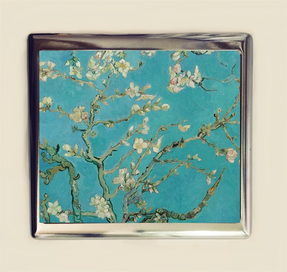 Van Gogh Almond Blossoms Cigarette Case Business Card ID Holder Wallet Fine  Art Famous Painting Impressionist Vincent