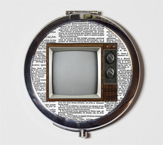Retro Tv Compact Mirror Vintage Television Pop Art Make Up Hong Kong Retro Tv Compact Mirror Vintage, Can I Make My Tv Look Like A Mirror