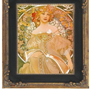 Art Nouveau Art Deco Art Print 8 x 10 - Goddess of Glamour - Iconic Image