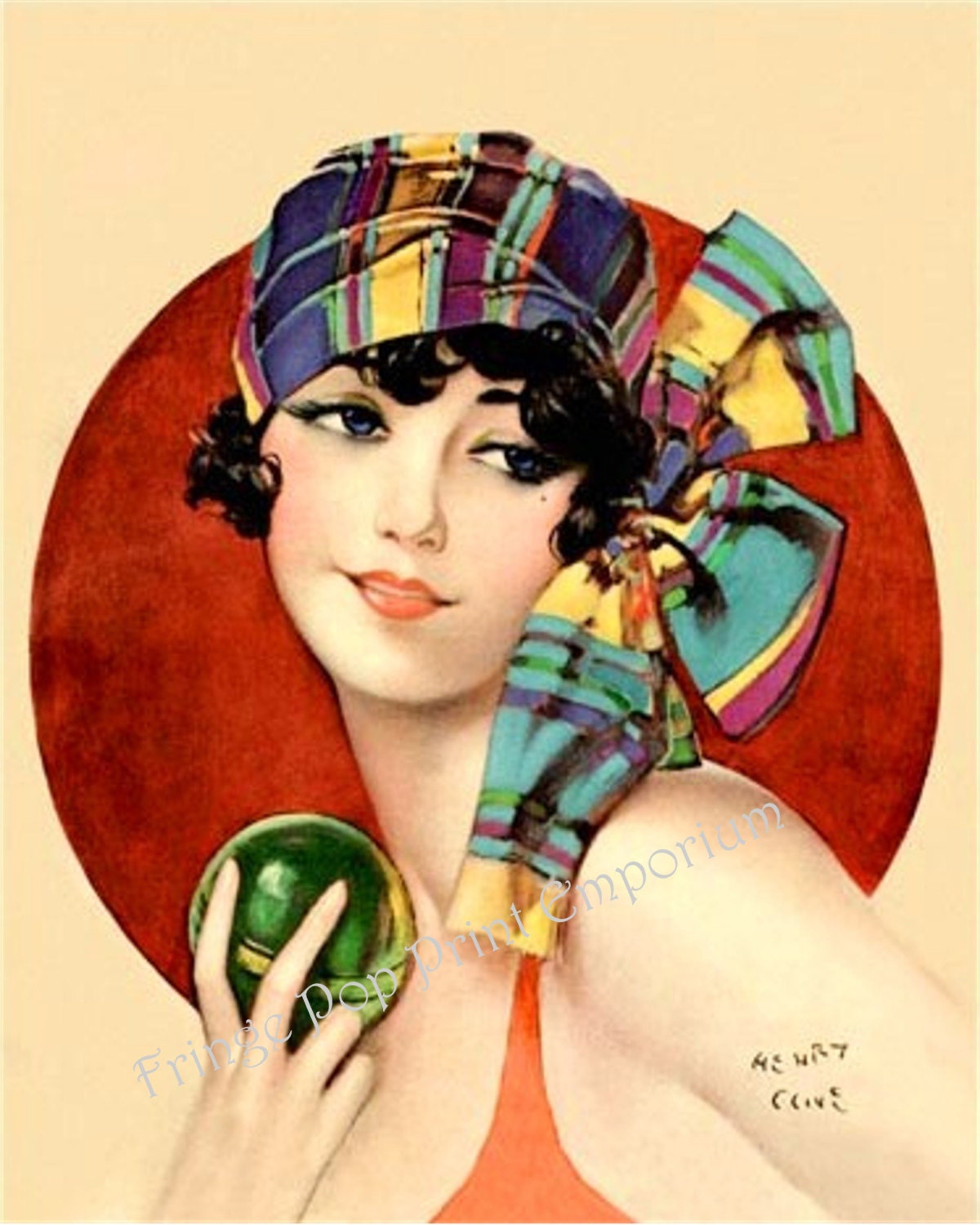 Art Deco Flapper Art Print 8 X 10 - Roaring 20s - Jazz Age - Bathing ...