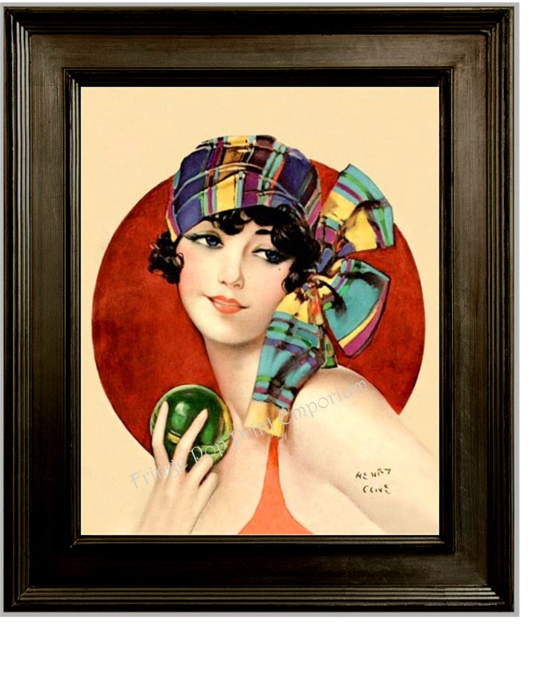 Art Deco Flapper Art Print 8 X 10 - Roaring 20s - Jazz Age