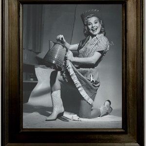 Gil Elvgren Pin Up Girl Art Print 8 x 10 - Painting Reference Photo - Pinup Cowgirl - Western Rockabilly - Version One