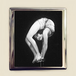 フラッパー曲芸師 シガレットケース 名刺 IDホルダー 財布 アールデコ 1920年代 ジャズエイジ サーカス フリーク サイドショー