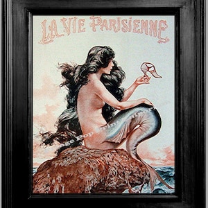 Sirène de Paris - Impression d&#39;art 8 x 10 - Parisienne Nautical