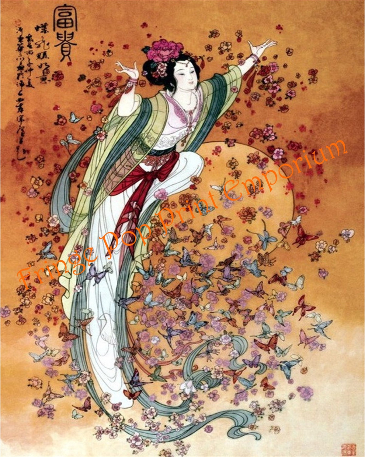 Geisha's Grace Painting by Nersel Muehlen | Saatchi Art