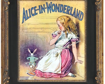 Victorian Alice in Wonderland Art Print 8 x 10 - Book Print Lewis Carroll