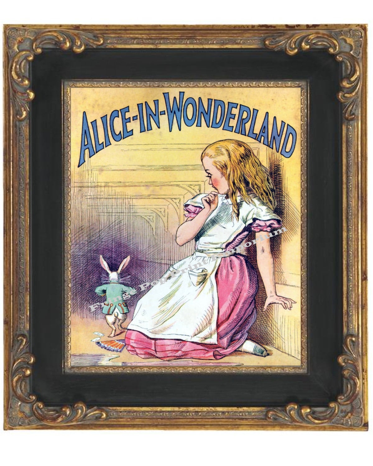 Victorian Alice in Wonderland Art Print 8 X 10 - Book Print Lewis