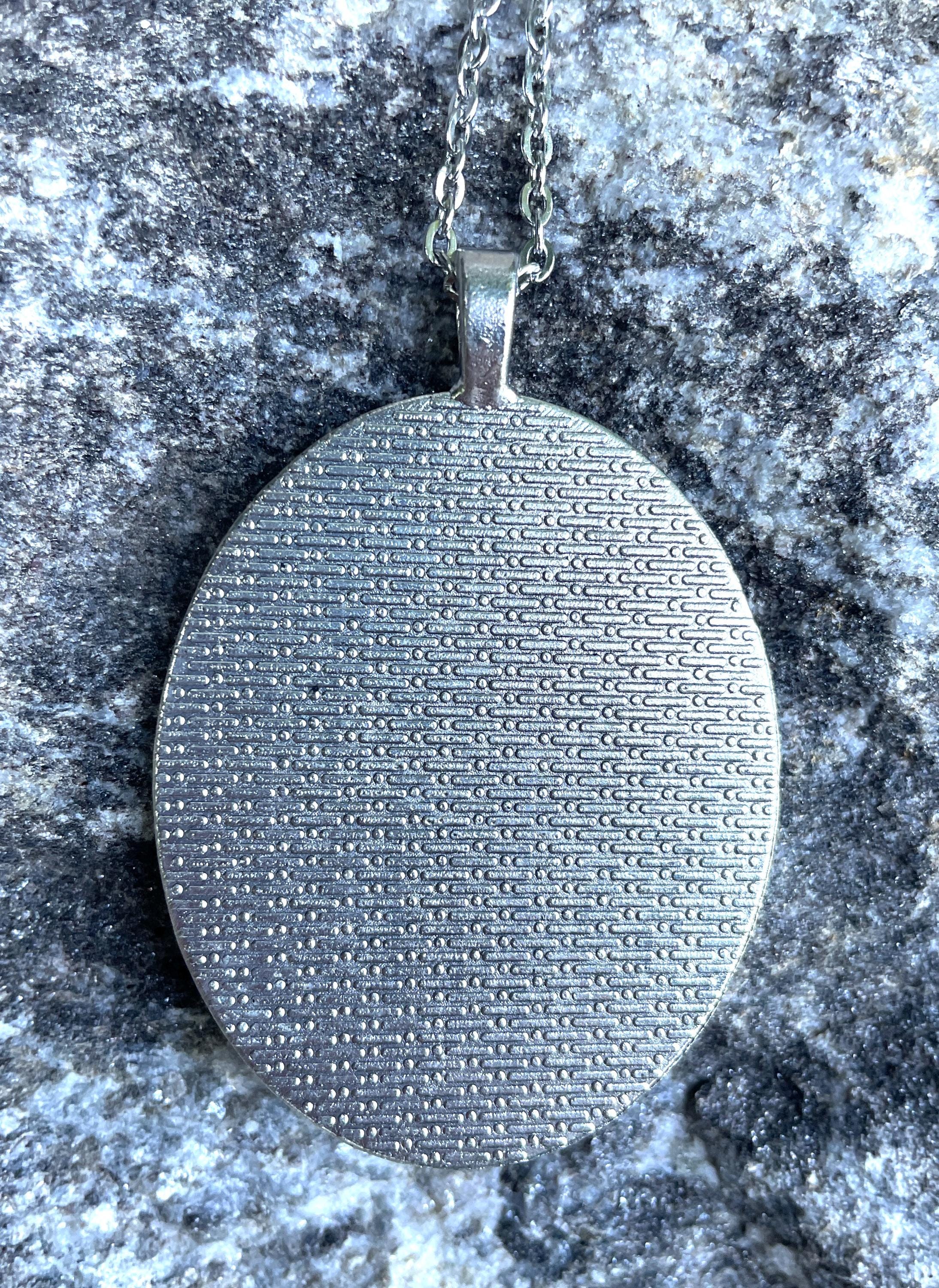 Vitruvian Man Necklace Pendant Silver Tone - Leonardo Da