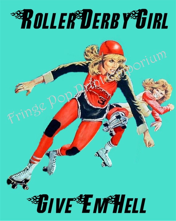 Roller Derby Girls Art