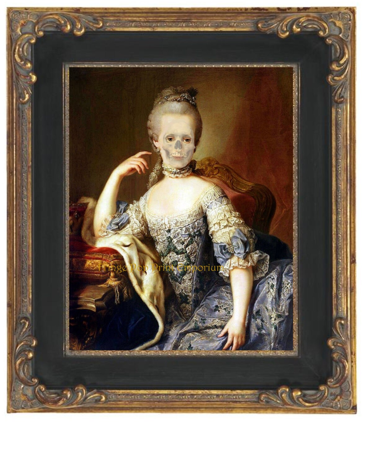 Zombie Marie Antoinette Art Print 8 X 10 - French Queen - France